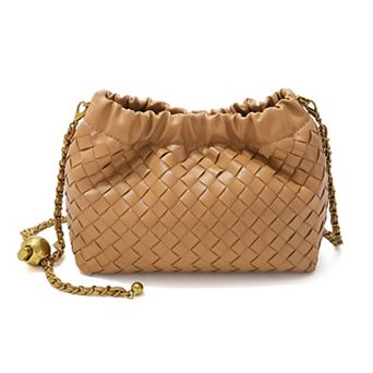 Adornia Woven Gold Chain Adjustable Shoulder Bag