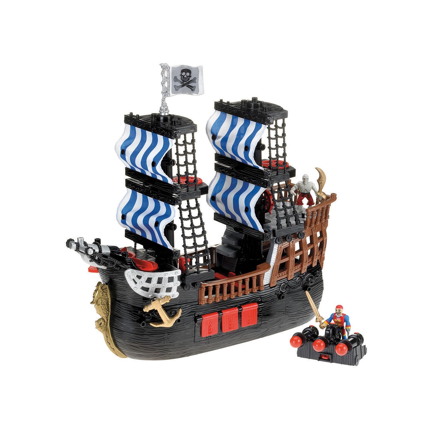 Fisher price Imaginext Black and Red Pirate Ship Captain 