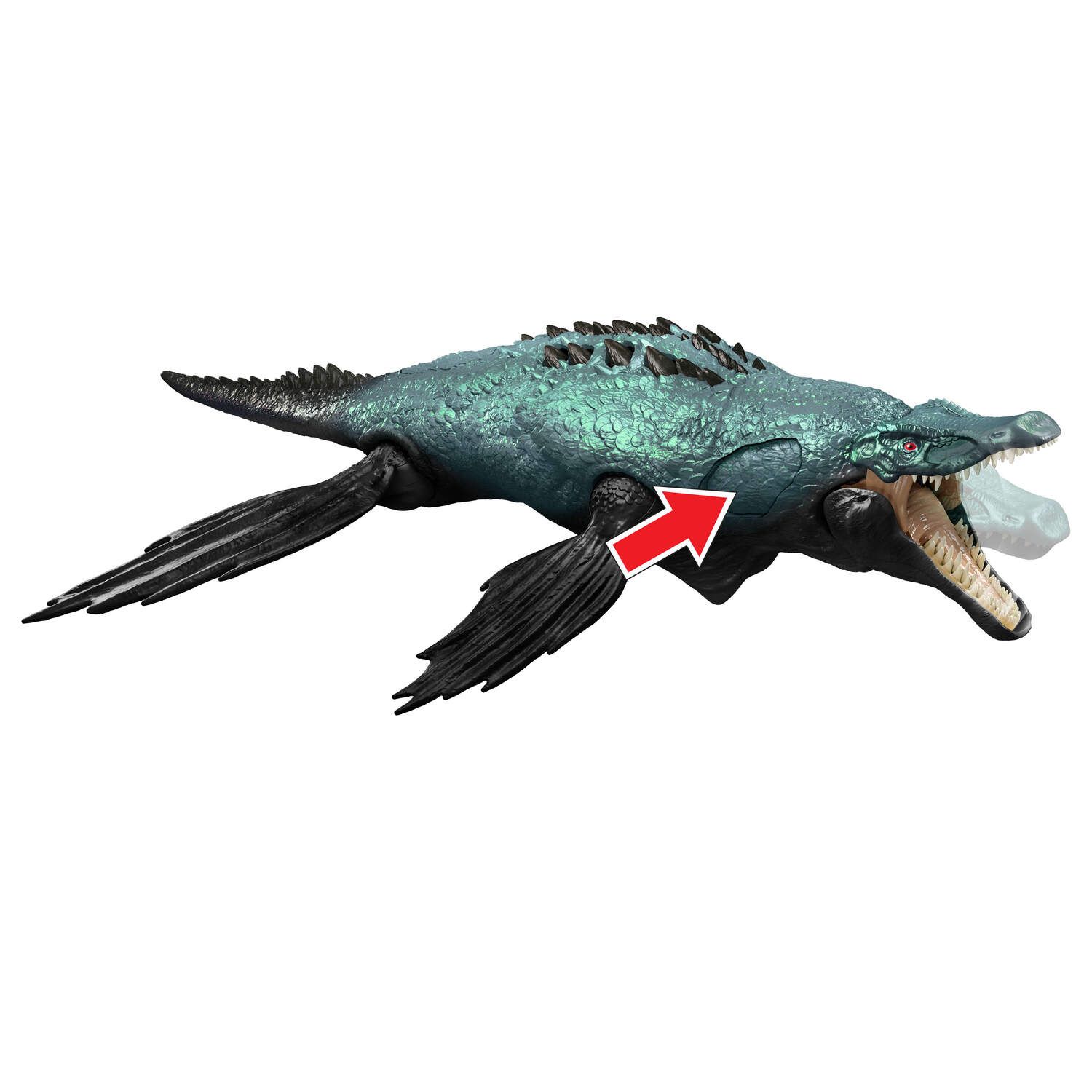 Детская фигурка Mattel Jurassic World Liopleurodon Dinosaur Action Figure Toy with Evolve Feature — фото 3