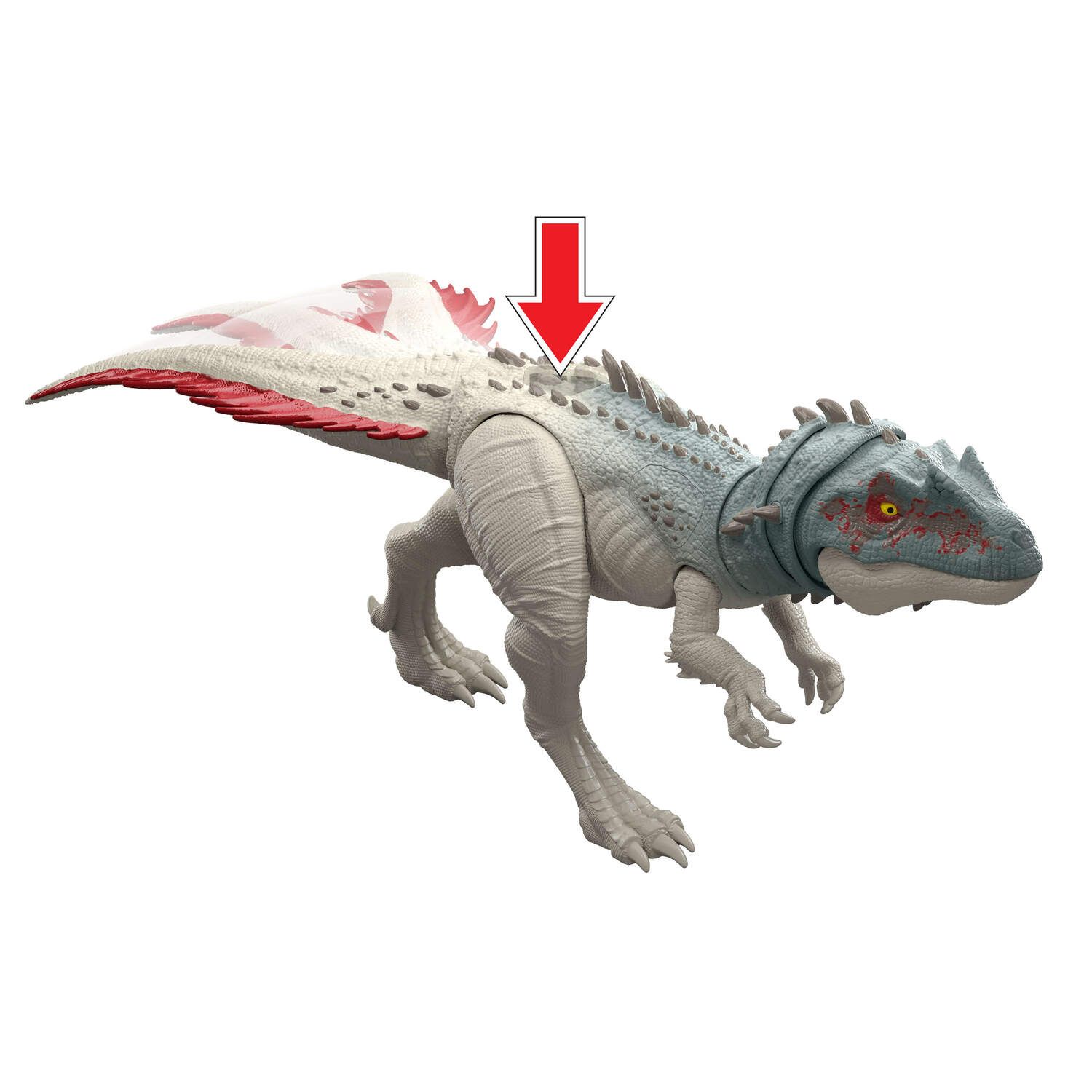 Детская фигурка Mattel Jurassic World Gigantic Thrashers Torvosaurus Dinosaur Action Figure with Evolve Feature — фото 3
