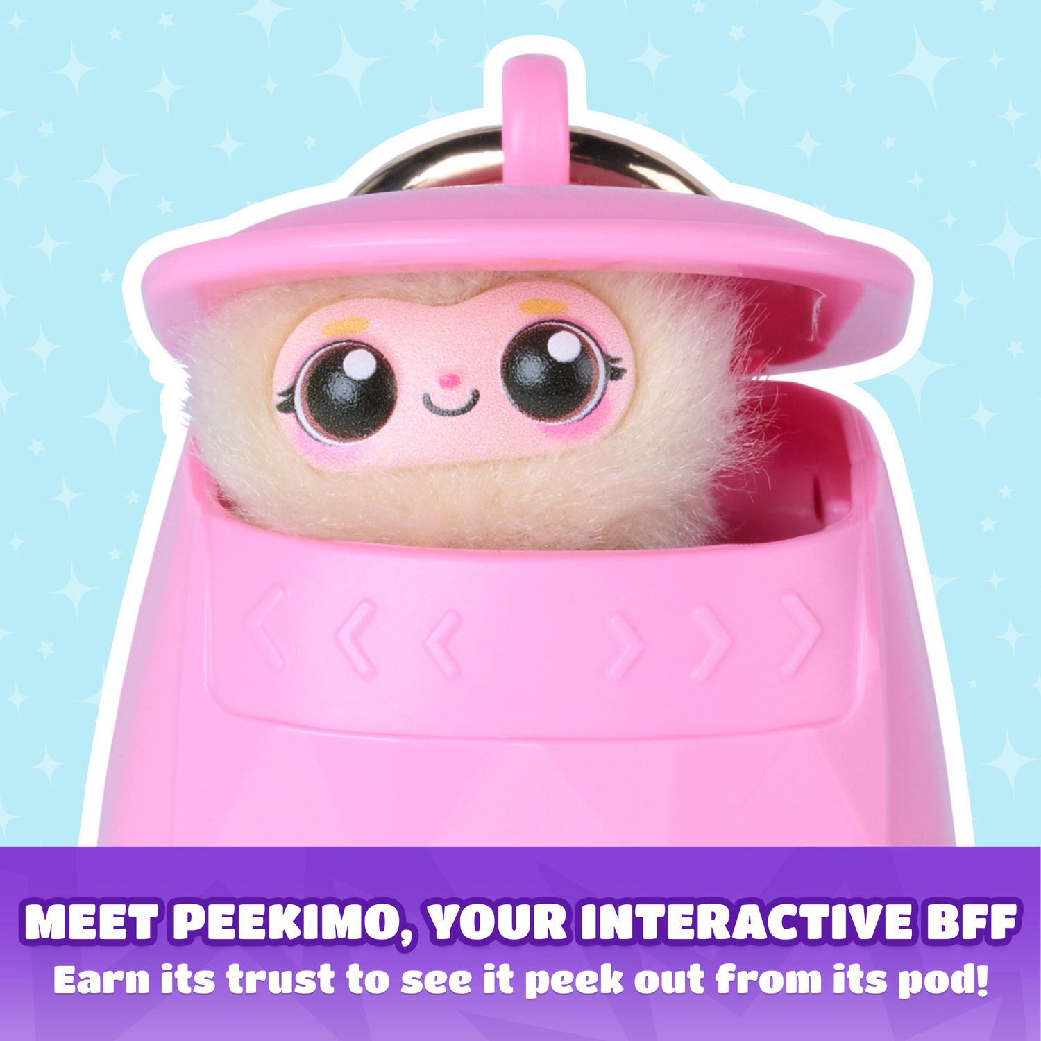 Детский брелок Spin Master Peekimo Interactive Pet & Wearable Accessory Collectible Bag Charm — фото 2
