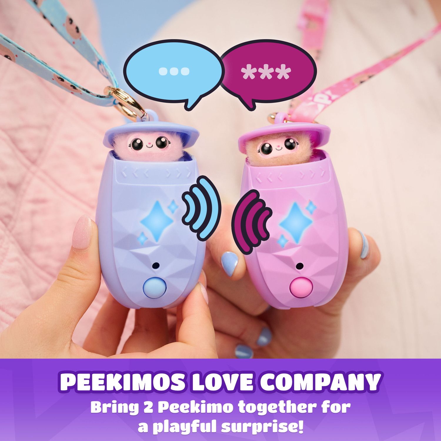 Детский брелок Spin Master Peekimo Interactive Pet & Wearable Accessory Collectible Bag Charm — фото 5