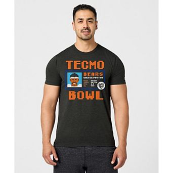 Unisex Homage Walter Payton Charcoal Chicago Bears Tecmo Bowl Retired Player Graphic Tri-Blend T-Shirt