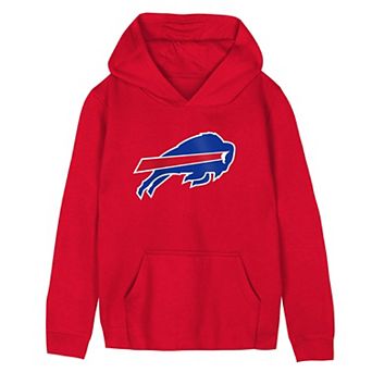 Preschool Red Buffalo Bills Primary Logo Fleece Hoodie