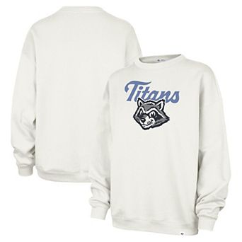 Women's '47 Stone Tennessee Titans Vintage T-Rac Oversized Sweatshirt