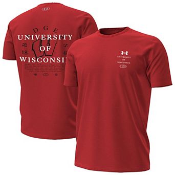 Men's Under Armour Red Wisconsin Badgers 2026 Sideline Performance T-Shirt