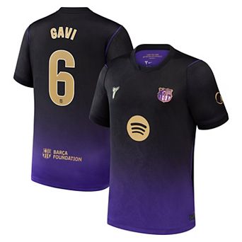 Youth Nike Gavi Purple Barcelona 2026/27 Away Stadium Replica Jersey