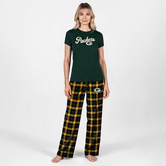 Women's Concepts Sport Green Green Bay Packers Highland Sleep Set