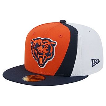 Men's New Era Orange/Navy Chicago Bears Shock 59FIFTY Fitted Hat