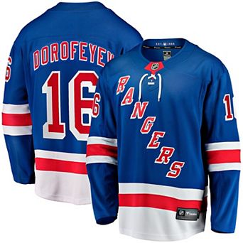 Men's Fanatics Pavel Dorofeyev Blue New York Rangers Home Breakaway Jersey