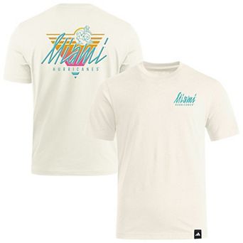 Men's adidas Natural Miami Hurricanes Elevated Fan T-Shirt