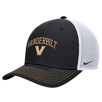 Men's Nike Black Vanderbilt Commodores Rise Adjustable Trucker Hat