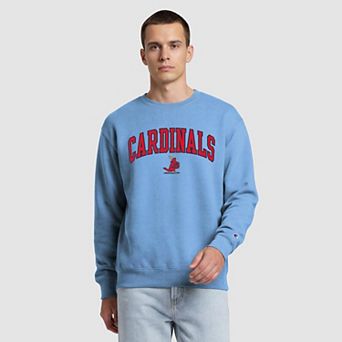 Men's Champion Light Blue/Red St. Louis Cardinals Volume Sweatshirt