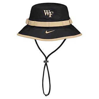 Men's Nike Black Wake Forest Demon Deacons 2026 On-Field Apex Boonie Bucket Hat