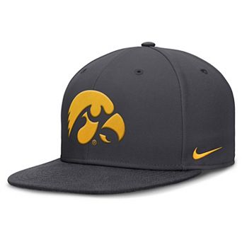 Men's Nike Anthracite Iowa Hawkeyes Pro Dri-FIT Fitted Hat