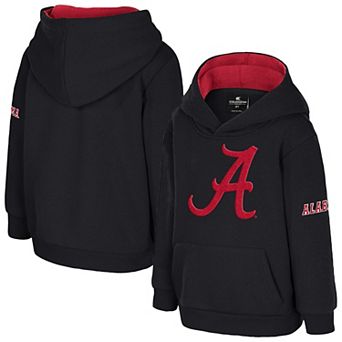 Toddler Colosseum Black Alabama Crimson Tide Big Logo Volume Fleece Pullover Hoodie