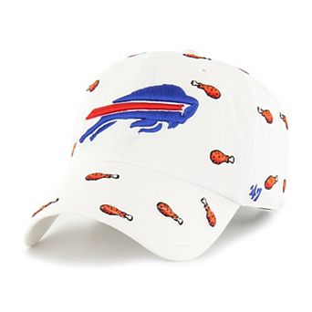 Unisex '47 White Buffalo Bills Confetti Clean Up Adjustable Hat