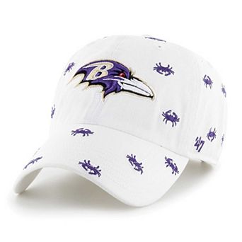 Unisex '47 White Baltimore Ravens Confetti Clean Up Adjustable Hat