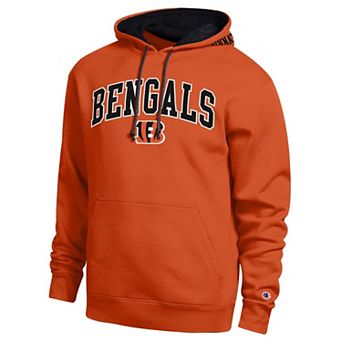 Men's Champion Orange/Black Cincinnati Bengals Contrast Hoodie