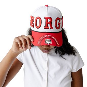 Women's Gameday Social White/Red Georgia Bulldogs Five-Panel Rope Away Adjustable Hat
