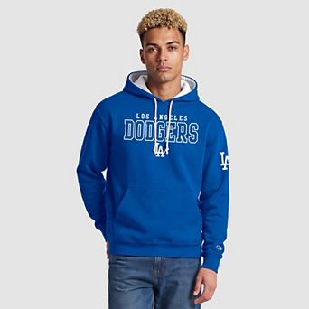 Men's Champion Royal Los Angeles Dodgers Volume Fleece Hoodie