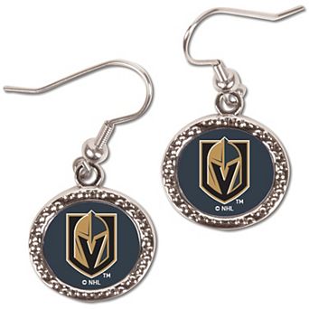 Women's WinCraft Vegas Golden Knights Round Dangle Earrings