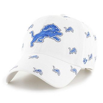 Unisex '47 White Detroit Lions Confetti Clean Up Adjustable Hat