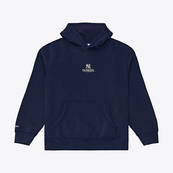 Men's Mitchell & Ness Navy New York Yankees Core Essentials Fleece Hoodie