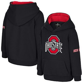 Toddler Colosseum Black Ohio State Buckeyes Big Logo Fleece Pullover Hoodie