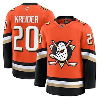 Men's Fanatics Chris Kreider Orange Anaheim Ducks Home Premium Jersey