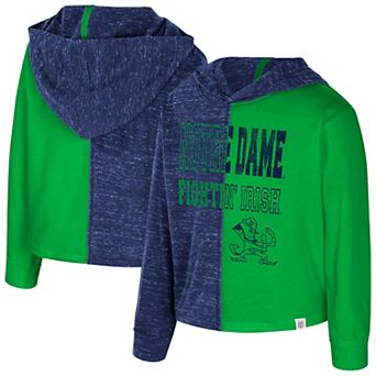 Toddler Colosseum Navy Notre Dame Fighting Irish Gals Knit Hoodie