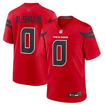 Men's Nike Azeez Al-Shaair Red Houston Texans Alternate Game Jersey