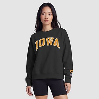 Women's Champion Black/Gold Iowa Hawkeyes Sweatshirt