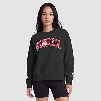 Women's Champion Black/Red Georgia Bulldogs Sweatshirt