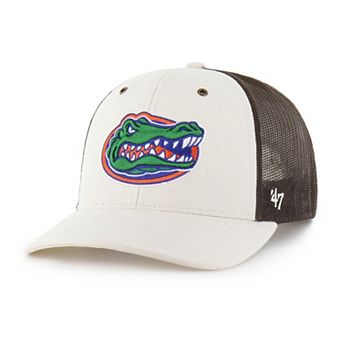 Men's Carhartt x '47 Natural/Brown Florida Gators Undyed Trucker Adjustable Hat