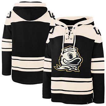 Men's '47 Black Oregon Ducks Superior Lacer Hoodie