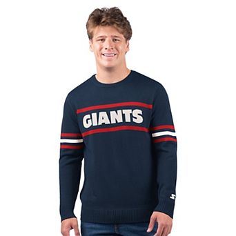 Men's Starter Navy New York Giants Player Sweater