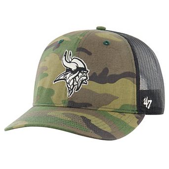Men's '47 Camo Minnesota Vikings Trucker Adjustable Hat