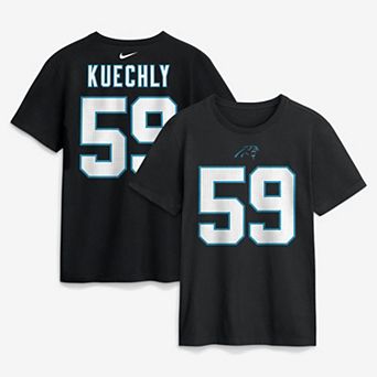 Men's Nike Luke Kuechly Black Carolina Panthers Retired Name & Number T-Shirt