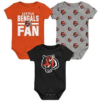 Newborn Outerstuff Cincinnati Bengals Little Tike 3 pc Bodysuit Set