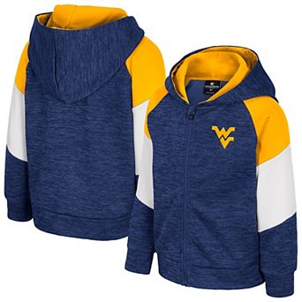 Toddler Colosseum Navy West Virginia Mountaineers Spirit Hollow Full-Zip Hoodie