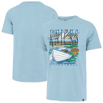 Men's '47 Light Blue New York Knicks Coastal Franklin T-Shirt