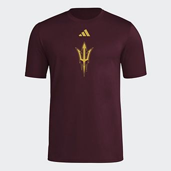 Men's adidas Maroon Arizona State Sun Devils 2026 Locker Logo Pre-Game T-Shirt
