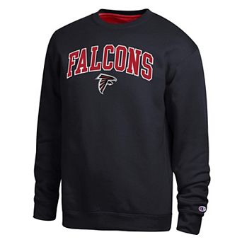 Men's Champion Black Atlanta Falcons Contrast Lined Sweatshirt