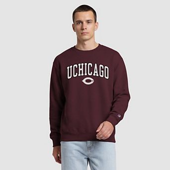 Men's Champion Maroon UChicago Maroons Contrast Sweatshirt