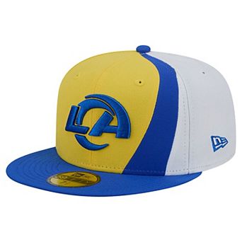 Men's New Era Gold/Royal Los Angeles Rams Shock 59FIFTY Fitted Hat