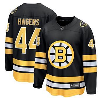 Men's Fanatics James Hagens Black Boston Bruins Breakaway Jersey