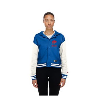 Women's New Era Buffalo Bills Royal Throwback Full-Snap Hooded Jacket