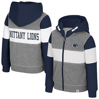 Toddler Colosseum Heather Gray Penn State Nittany Lions Bert Full-Zip Hoodie