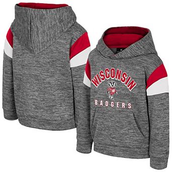 Toddler Colosseum Gray Wisconsin Badgers Wizard City Hoodie